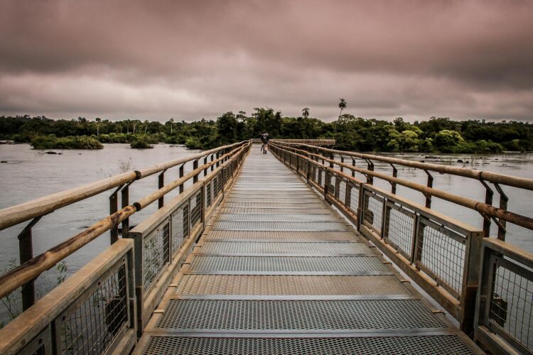 close up photography of bridge above water